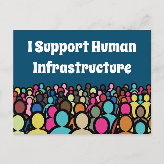 I. Unterstützung der menschlichen Infrastruktur Postkarte (Vorderseite)