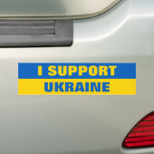 I UNTERSTÜTZUNG UKRAINE BUMPER STICKER AUTOAUFKLEBER (Auf Auto)