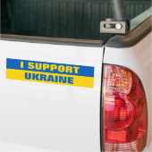 I UNTERSTÜTZUNG UKRAINE BUMPER STICKER AUTOAUFKLEBER (Auf Lkw)