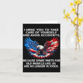 I Urge You To Take Care Of Yourself And Avoid Acci Karte (Gelbe Blume)