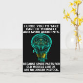 I Urge You To Take Care Of Yourself And Avoid Acci Karte (Gelbe Blume)