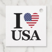 "I ❤️ USA" GESCHENKANHÄNGER (Rückseite)