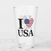 "I ❤️ USA" GLAS (Rückseite)