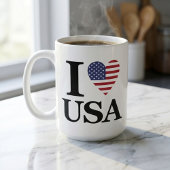 "I ❤️ USA" KAFFEETASSE
