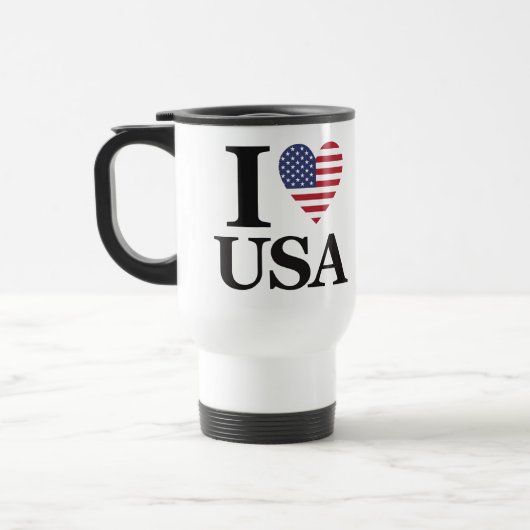 "I ❤️ USA" REISEBECHER (Links)