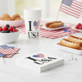 "I ❤️ USA" SERVIETTE