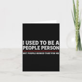 I Used To Be A People Person Funny Introvert Mom D Karte (Vorderseite)