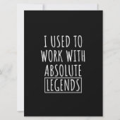 I Used To Work With Absolute Legends Save The Date (Vorderseite)