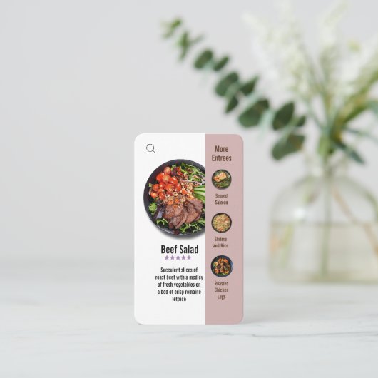 i ux format ql Code Restaurant Visitenkarte (Stehend Vorderseite)