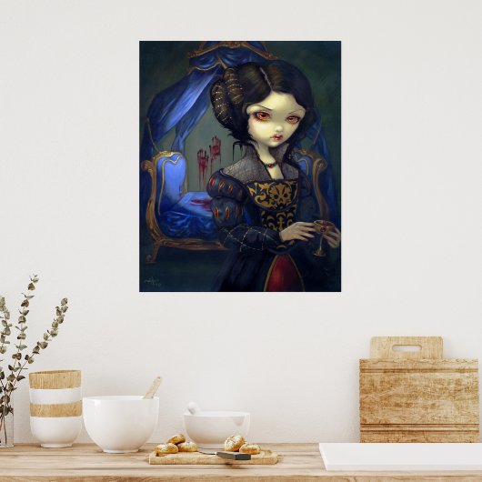 I Vampiri: Bellissimo Letto Print gothic vampire Poster (Küche)