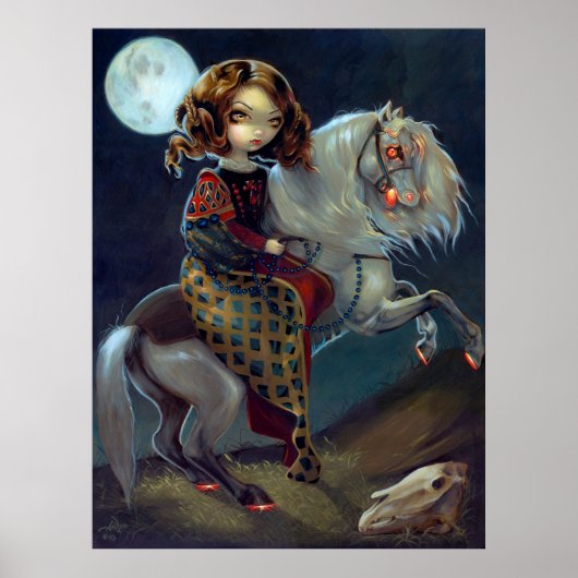 I Vampiri: Notte a Cavalla ART PRINT Vampire Horse Poster (Vorne)
