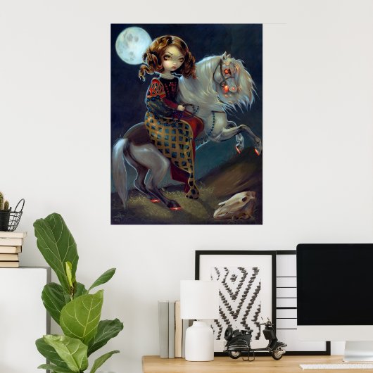I Vampiri: Notte a Cavalla ART PRINT Vampire Horse Poster (Heimbüro)