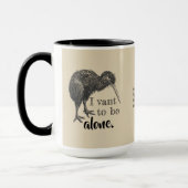 I Vant, zum alleinkiwi-Vogel-Natur zu sein Tasse (Links)