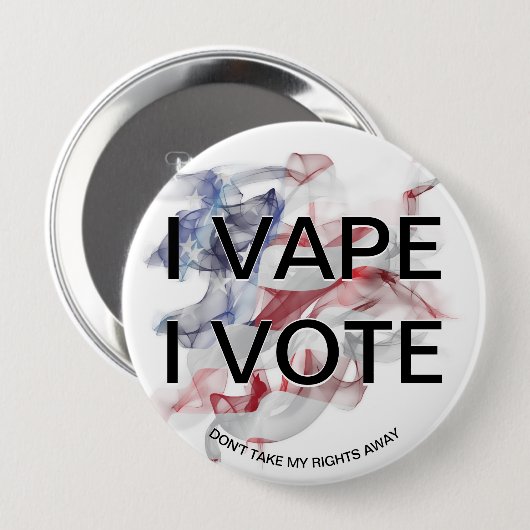 I VAPE I STIMME USA Flag Vapor Button (Vorne & Hinten)