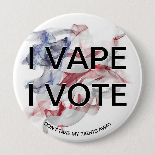 I VAPE I STIMME USA Flag Vapor Button (Vorderseite)