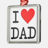 I Vater-Verzierung der Liebe-(Herz) Ornament Aus Metall (Links)