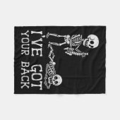 I’ve Got Your Back Skeleton Halloween Costume Funn Fleecedecke (Vorderseite (Horizontal))