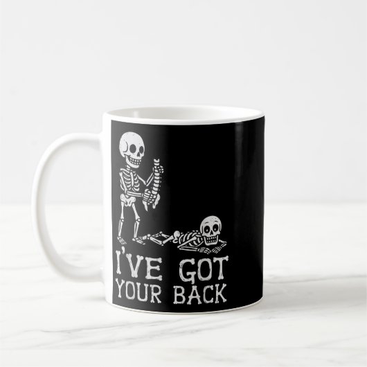 I’ve Got Your Back Skeleton Halloween Costume Funn Kaffeetasse (Links)
