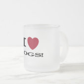 I verfolgt Herz T-Shirts und Geschenke Mattglastasse (VorderseiteRechts)