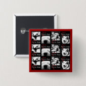 I verfolgt Liebe Knopf Button (Vorne & Hinten)