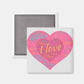 i VERHEIRATETE LIEBE Magnet (Vorderseite/Rückseite)