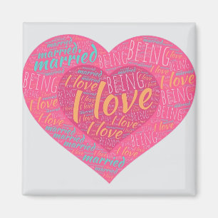 i VERHEIRATETE LIEBE Magnet