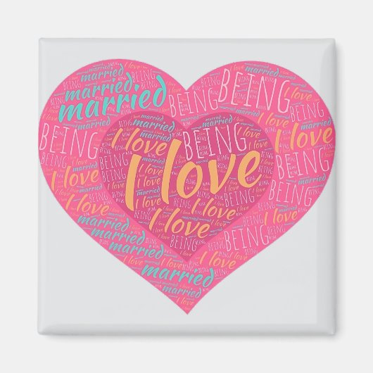 i VERHEIRATETE LIEBE Magnet (Vorne)