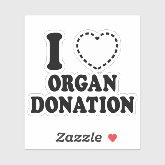 I {VERMISSTES HERZ} ORGANSPENDE AUFKLEBER (Blatt)