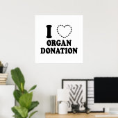 I {VERMISSTES HERZ} ORGANSPENDE POSTER (Heimbüro)