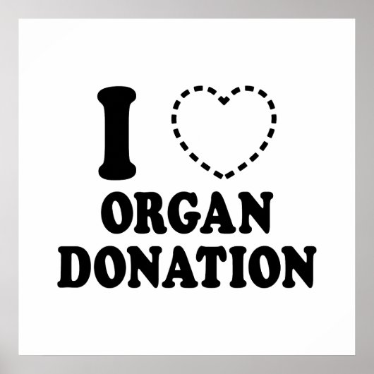 I {VERMISSTES HERZ} ORGANSPENDE POSTER (Vorne)