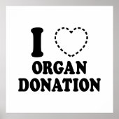 I {VERMISSTES HERZ} ORGANSPENDE POSTER (Vorne)