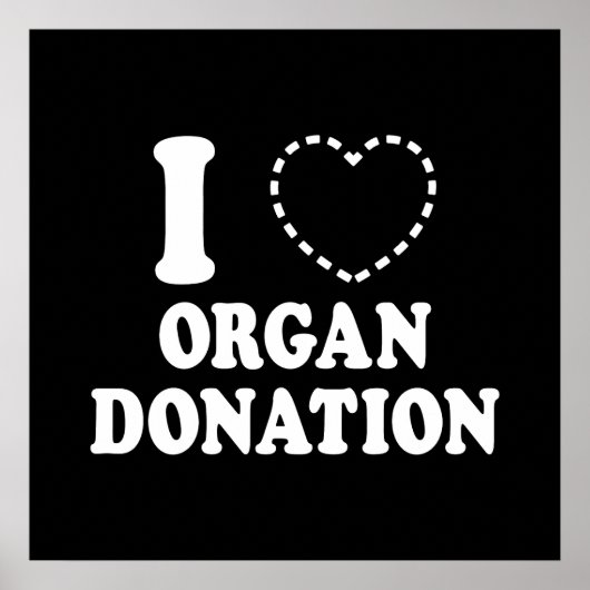 I {VERMISSTES HERZ} ORGANSPENDE POSTER (Vorne)