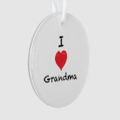 I versah Liebe-Großmutter-Gewohnheit 2 Ornament (Vorderseite)