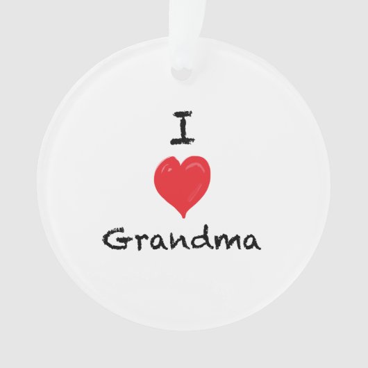 I versah Liebe-Großmutter-Gewohnheit 2 Ornament (Vorderseite)