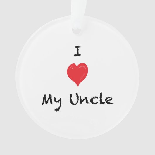 I versah Liebe mein Onkel Custom 2 Foto-Verzierung Ornament (Vorderseite)