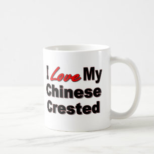 I versah Liebe meine chinesischen 2 mit Haube Kaffeetasse
