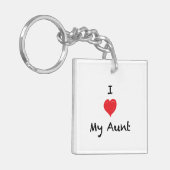 I versah Liebe meine Tante Custom 2 Schlüsselanhänger (Vorderseite links)