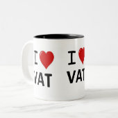 I versah VAT-Dreiergruppe Herz VAT I Liebe Liebe Zweifarbige Tasse (Vorderseite Links)