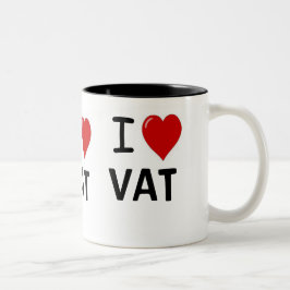 I versah VAT-Dreiergruppe Herz VAT I Liebe Liebe Zweifarbige Tasse