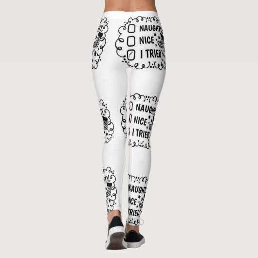 ***I VERSUCHT NAUGHTI I TRIED NICE*** URLAUB LEGGINGS (Rückseite)