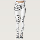 ***I VERSUCHT NAUGHTI I TRIED NICE*** URLAUB LEGGINGS (Vorderseite)