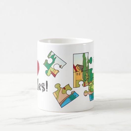 I verwirrt Herz Tasse (Mittel)