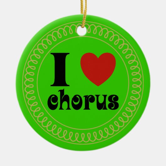 I verzieren Liebe-Chor Geschenk Keramikornament (Vorne)