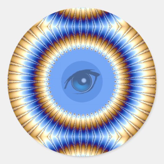 I Vision Runder Aufkleber (Vorderseite)