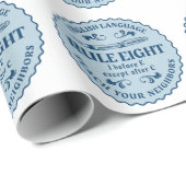 I vor E, außer nach C Rule Funny Geschenkpapier (Rolleneckpunkt)