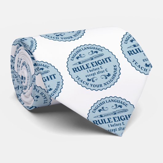 I vor E, außer nach C Rule Funny Krawatte (Gerollt)