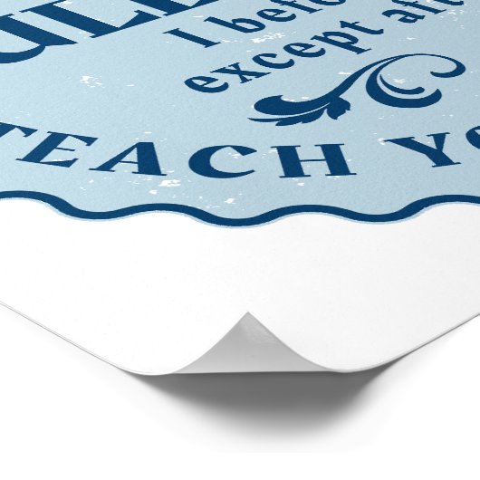 I vor E, außer nach C Rule Funny Poster (Ecke)