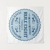 I vor E, außer nach C Rule Funny Wandteppich (Vorderseite (Horizontal))