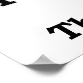 'I' vor 'E' Funny Poster (Ecke)