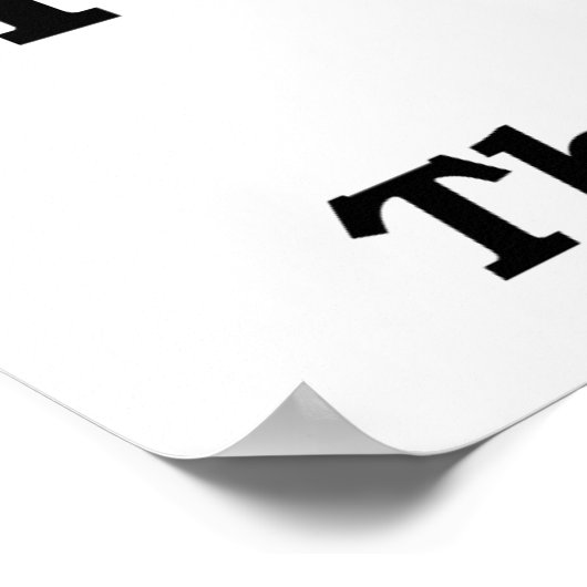 'I' vor 'E' Funny Poster (Ecke)